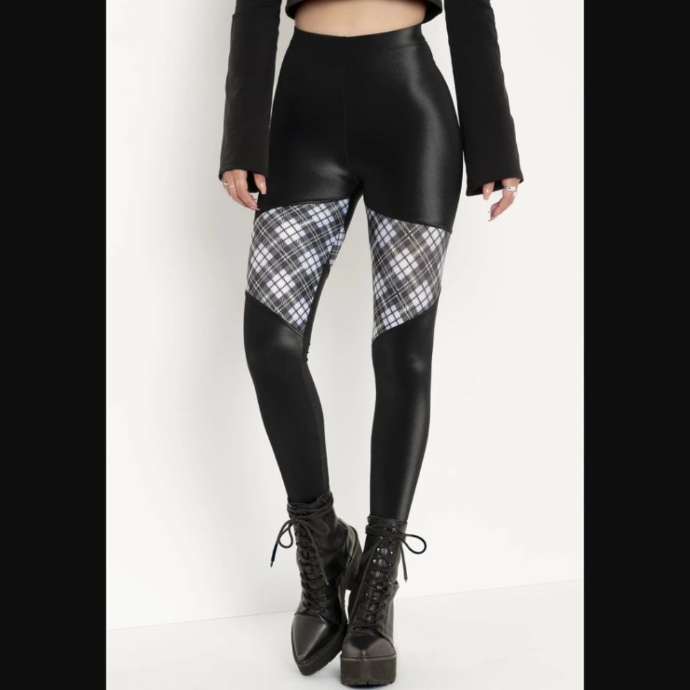 Blackmilk Spartans Tartan Heather HW Leggings